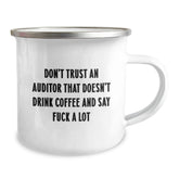 Funny Auditor Gifts for Men - Don't Trust Auditor Without Coffee, Perfect Christmas Unique Gifts from Friends to Coworkers - Image 2